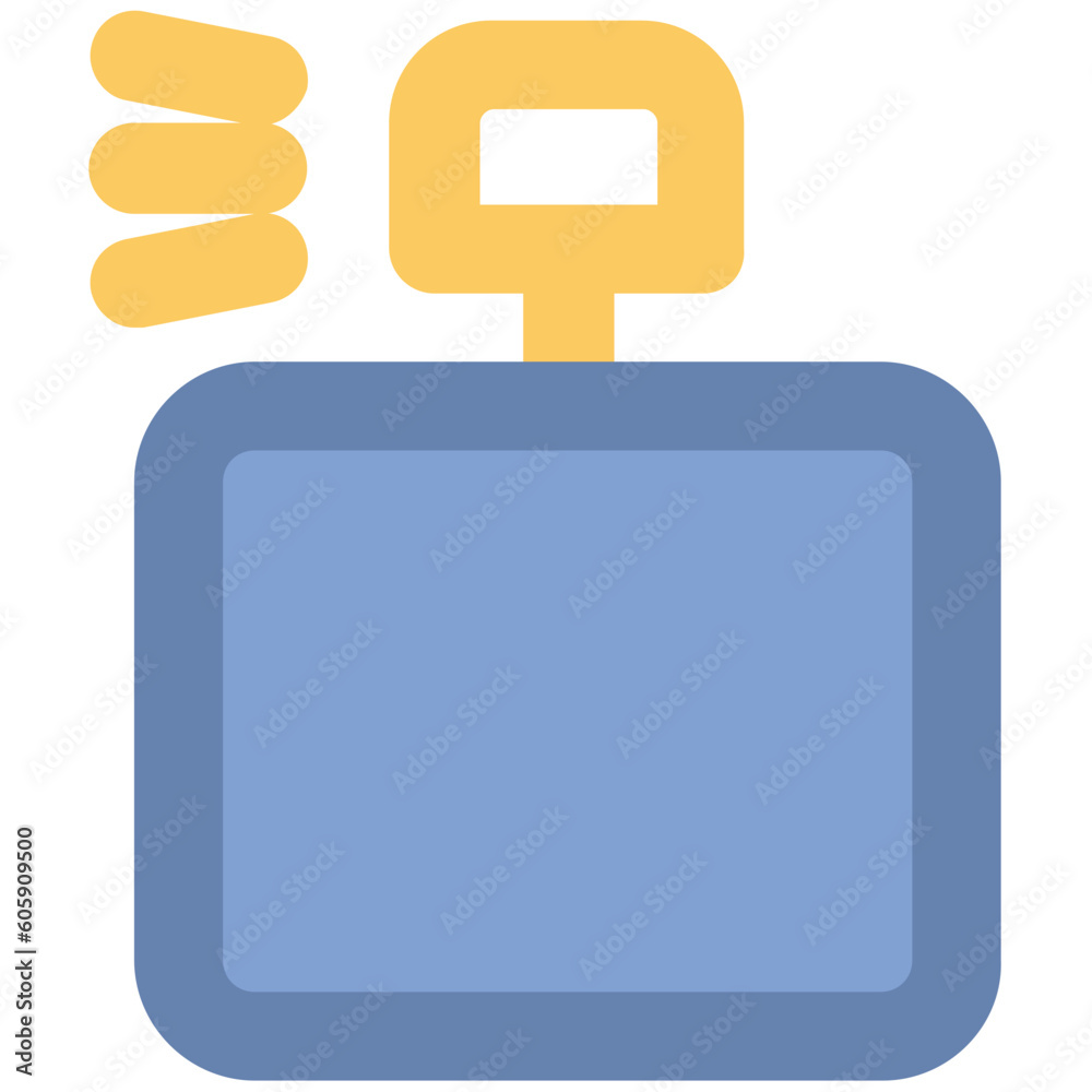 A perfume bottle, scent line icon A perfume bottle, scent line icon