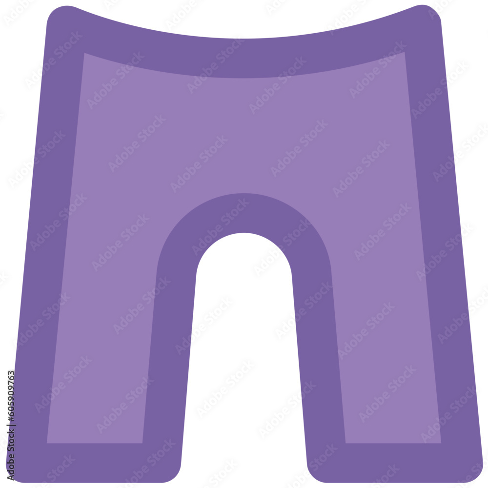Trouser icon, bold line vector Trouser icon, bold line vector