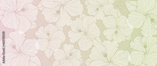 Wallpaper Mural Pink and light green gradient abstract floral background. Background for wallpapers, decor, posters, cards and presentations Torontodigital.ca