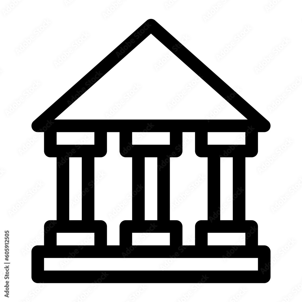 bank line icon bank line icon