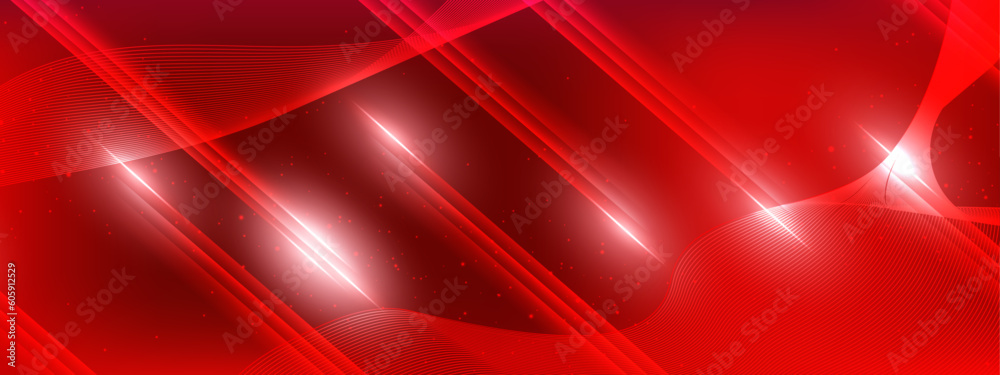 red tech abstract ,background polygon elegant background and banner business product present and game background