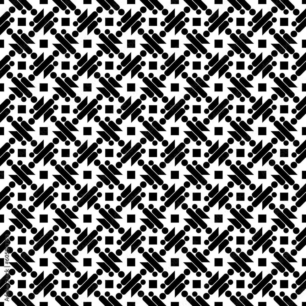 black and white seamless pattern vintage flower art floral fabric textile geometric texture monochrome design vector illustration