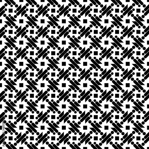 black and white seamless pattern vintage flower art floral fabric textile geometric texture monochrome design vector illustration