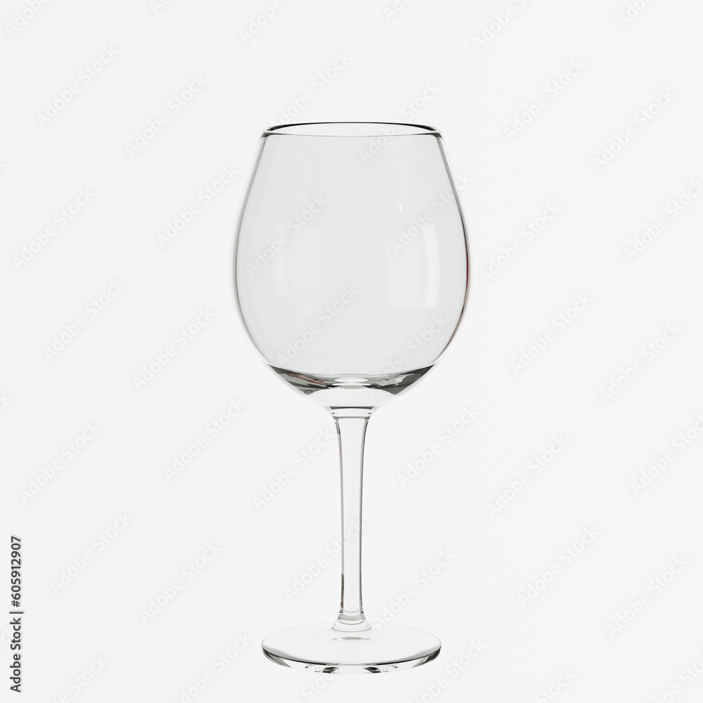 empty glass on white background empty glass on white background