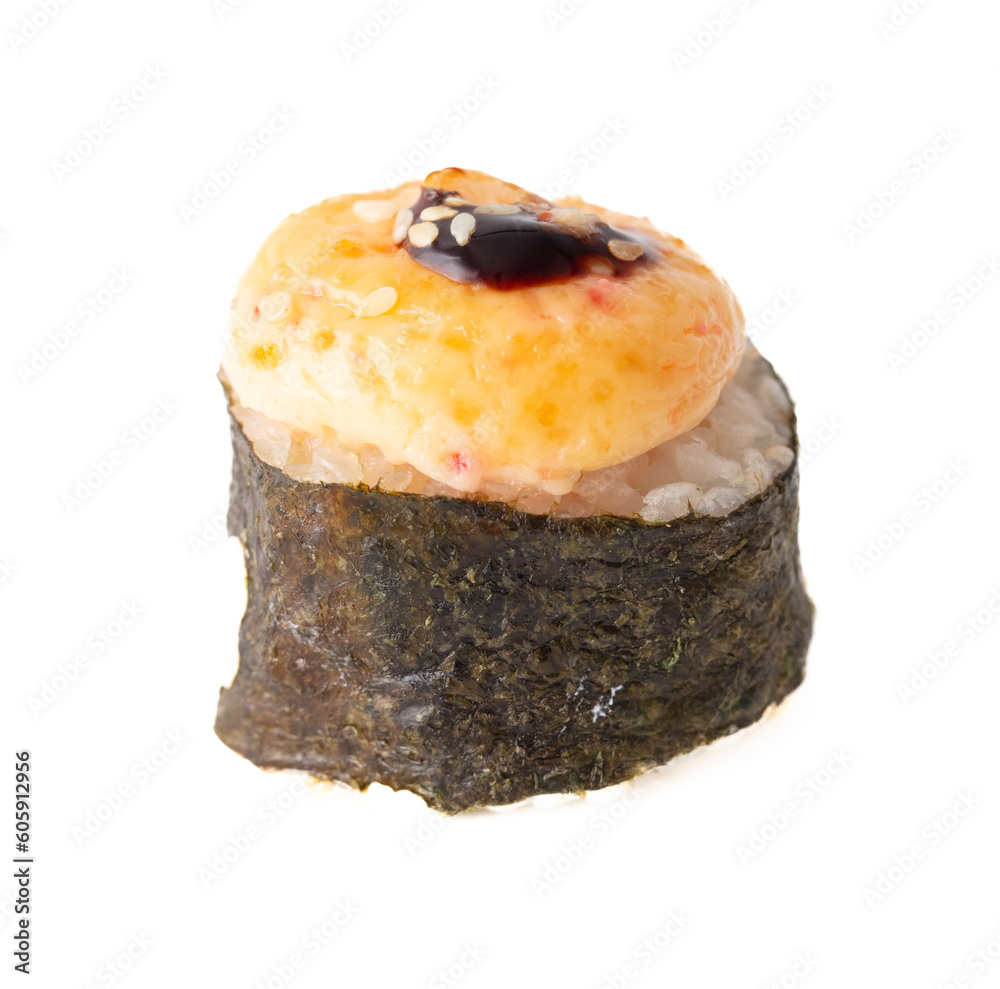 Sushi rolls isolated on white background Sushi rolls isolated on white background