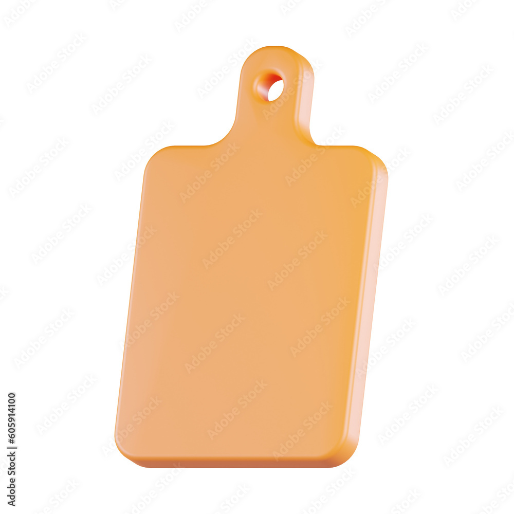 Plastic Cutting Board 3D Icon Plastic Cutting Board 3D Icon