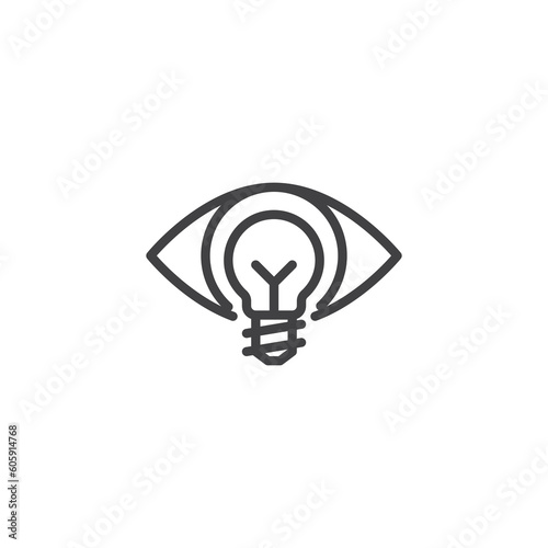 Creative vision line icon