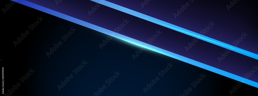 Abstract gradients blue banner template background. colorful vector illustration