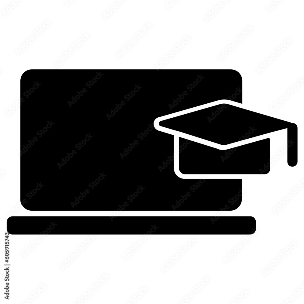 elearning Icon glyph style elearning Icon glyph style