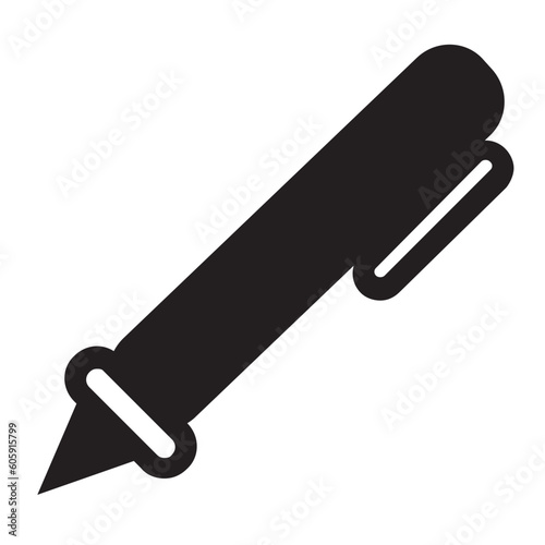Pen Icon symbolizes writing, communication, and expression, representing the power of words and the act of putting thoughts into writing
