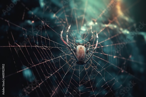 spider on web. Generative AI