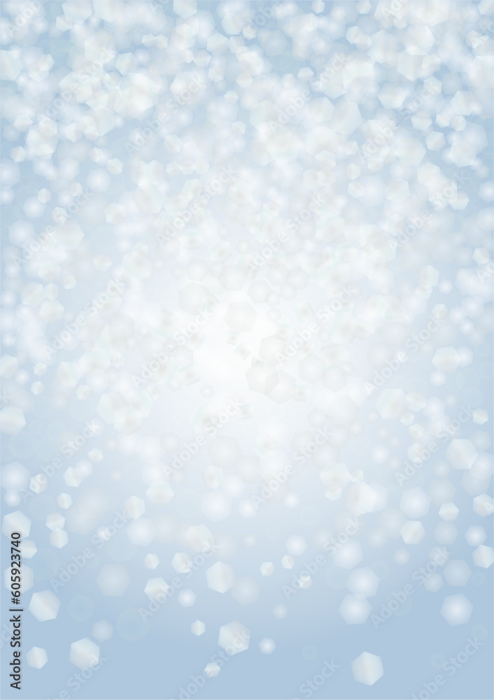 Vector Magical Glowing Background with Silver and Purple Falling Hexagon on Blue. Falling Snow. Glittery Confetti Frame. Christmas and New Year Design. Winter Sky with Bokeh Snowfall. Vector Magical Glowing Background with Silver and Purple Falling Hexagon on Blue. Falling Snow. Glittery Confetti Frame. Christmas and New Year Design. Winter Sky with Bokeh Snowfall.