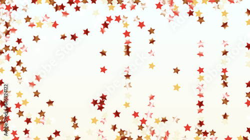 Realistic Background with Confetti of Stars Glitter Particles. Sparkle Lights Texture. Celebration pattern. Light Spots. Explosion of Confetti. Glitter Vector Illustration. Design for Poster.
