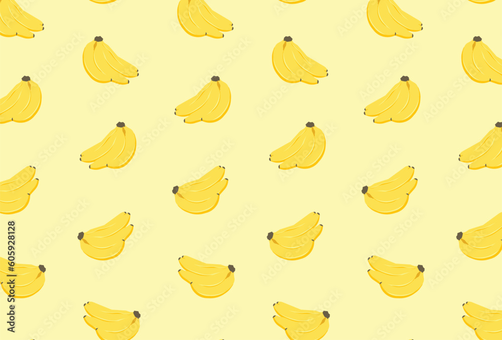 Banana Playful Vector Background Banana Playful Vector Background