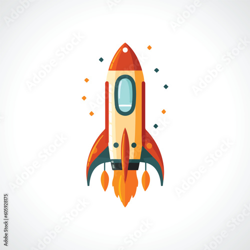 Rocket Vector Illustration Rocket Icon Rocket Logo Design
