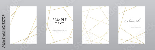 金色のフレームのセット