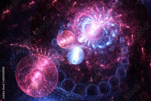 Spirits of the deep – abstract fractal illustration