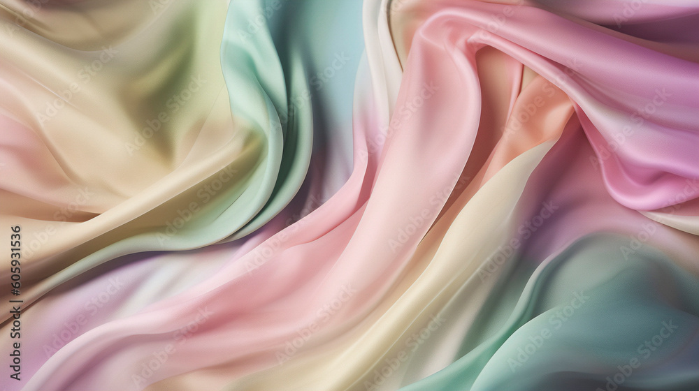 Obraz premium Soft silk background - Generative AI