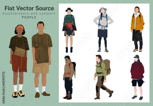 Silhouette sauce for people who enjoy hiking, camping, and tracking on holiday