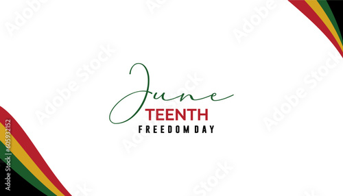 Juneteenth Freedom Day Abstract Vector Illustration