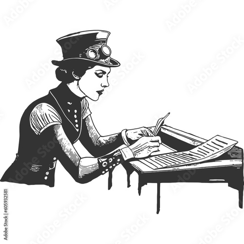 Inventors Secret Vintage Illustration Vector