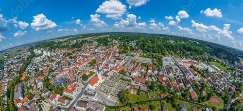 Thannhausen in der Region Donau-Iller - Blick auf das Stadtzentrum
