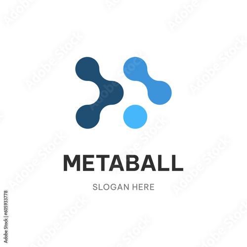 METABALLS  OR MOLECULE  LOGO VECTOR ILLUSTRATION