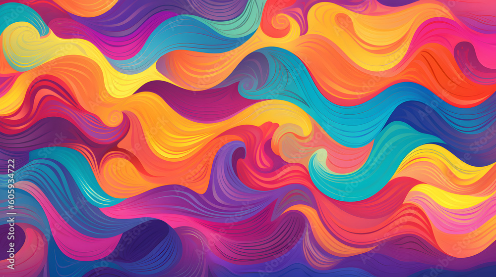 abstract background with waves