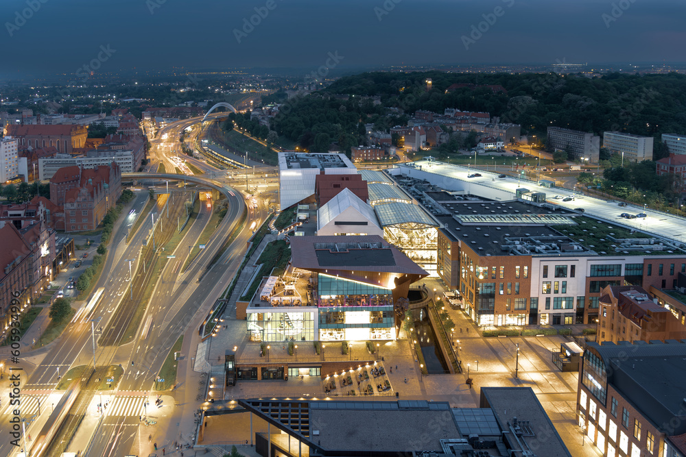 Fototapeta premium view of the gdansk city