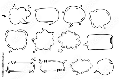 Bubble speech comic illustration outline photo