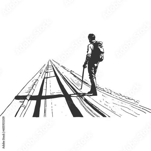Last Oasis Vintage Illustration Vector
