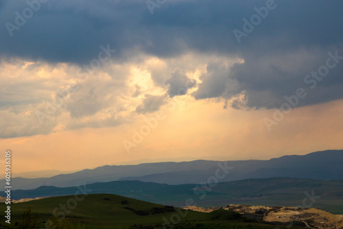 Fototapeta Naklejka Na Ścianę i Meble -  Cloudy sky landscape background