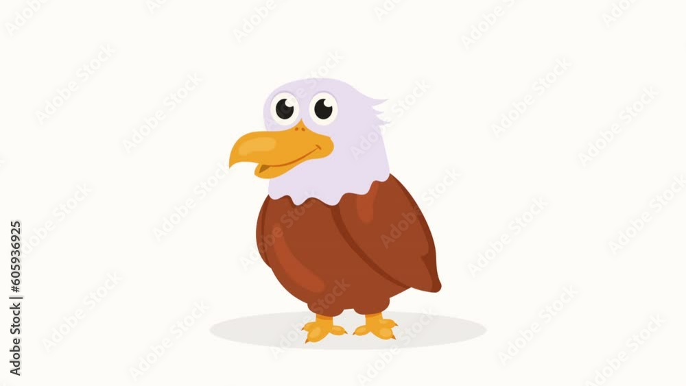 little and cute eagle animation little and cute eagle animation