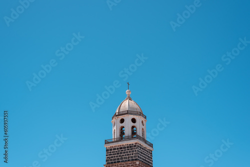 Church of Our Lady of Guadalupe in the main square,  VillaTeguise, Lanzarote, Canary Islands