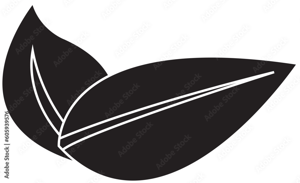 Leaf silhouette icon Leaf silhouette icon