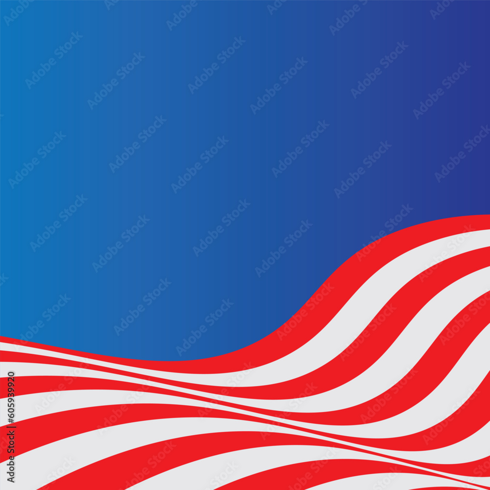 Fototapeta premium Background design with American independence day theme