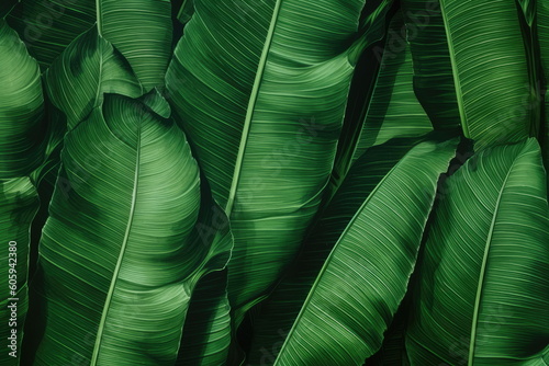 textile repeat pattern of banana leaf