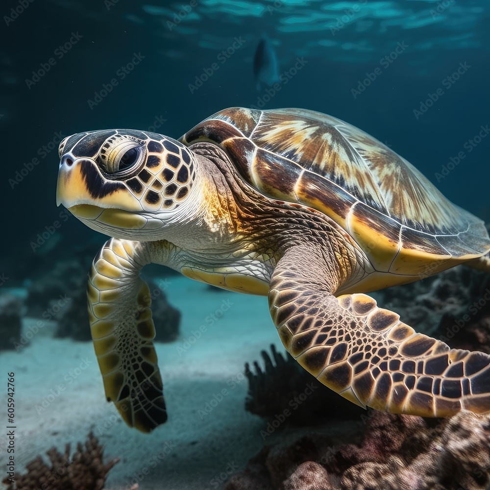 Fototapeta premium green sea turtle