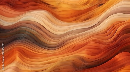 Abstract organic brown lines wallpaper background with Generative AI