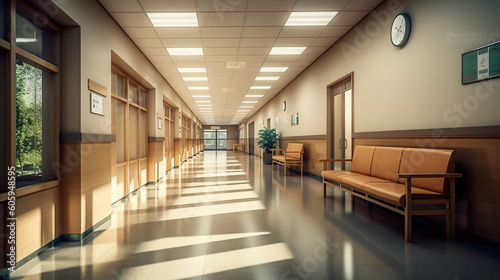 Transforming the Hospital Waiting Room Corridor into a Stress-Free Haven. Generative AI