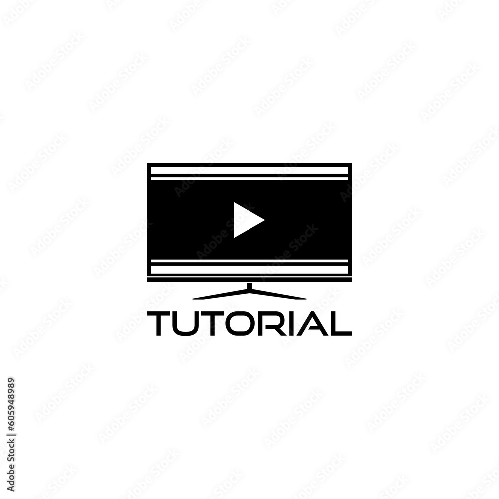 Online tutorial icon isolated on transparent background Online tutorial icon isolated on transparent background