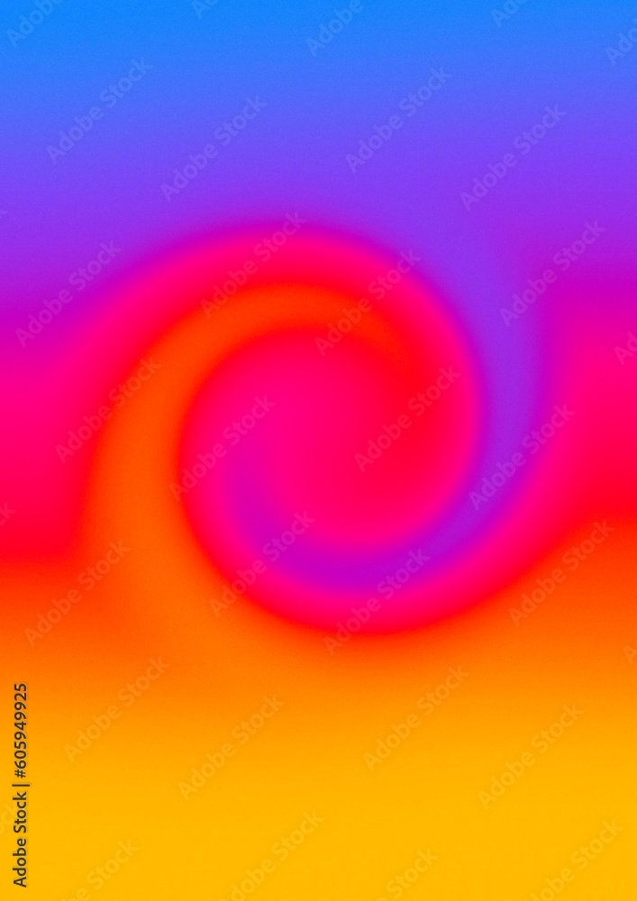 Fototapeta premium 3D gradient shape form y2k millennium colourful grainy background wall art clipart poster splash screen backdrop 3d render abstract futuristic