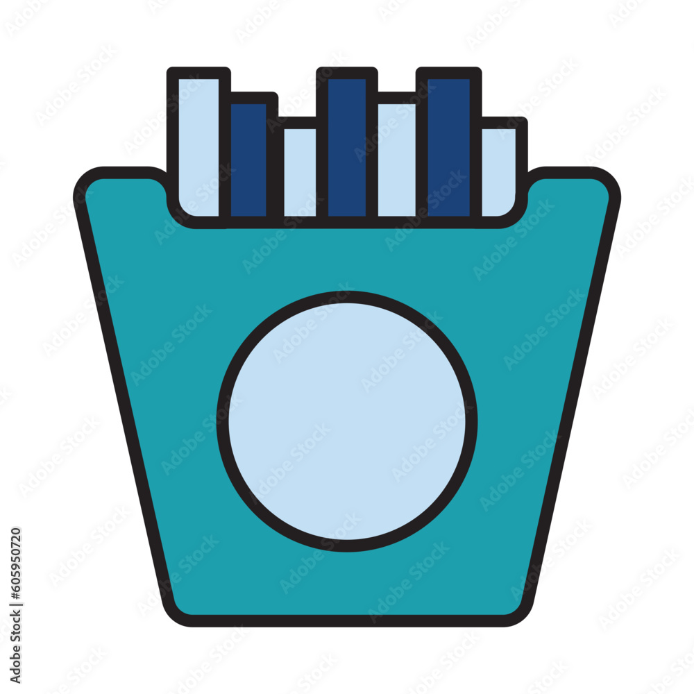 Filled Line FRENCH FRIES design vector icon design vector line icon svg Filled Line FRENCH FRIES design vector icon design vector line icon svg