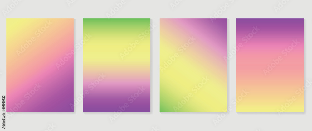 Pastel gradient background vector. Minimalist style cover template with space for text, colorful and liquid color. Modern wallpaper design perfect for social media, idol poster, photo frame.