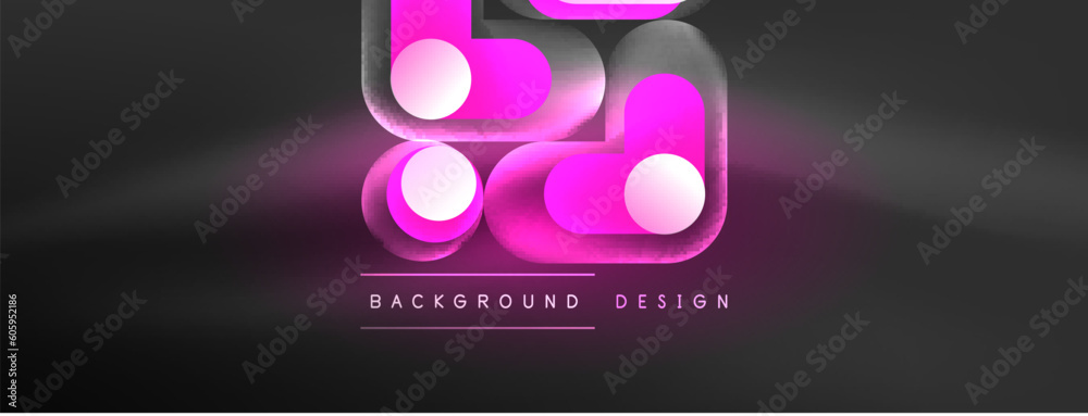Glowing round shapes abstract background. Template for wallpaper, banner, presentation, background Glowing round shapes abstract background. Template for wallpaper, banner, presentation, background