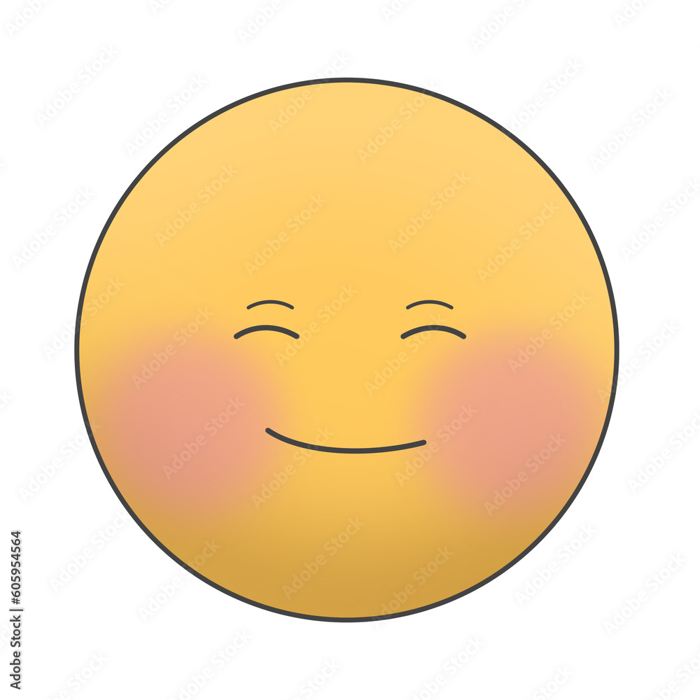 Fototapeta premium Shy Emoji