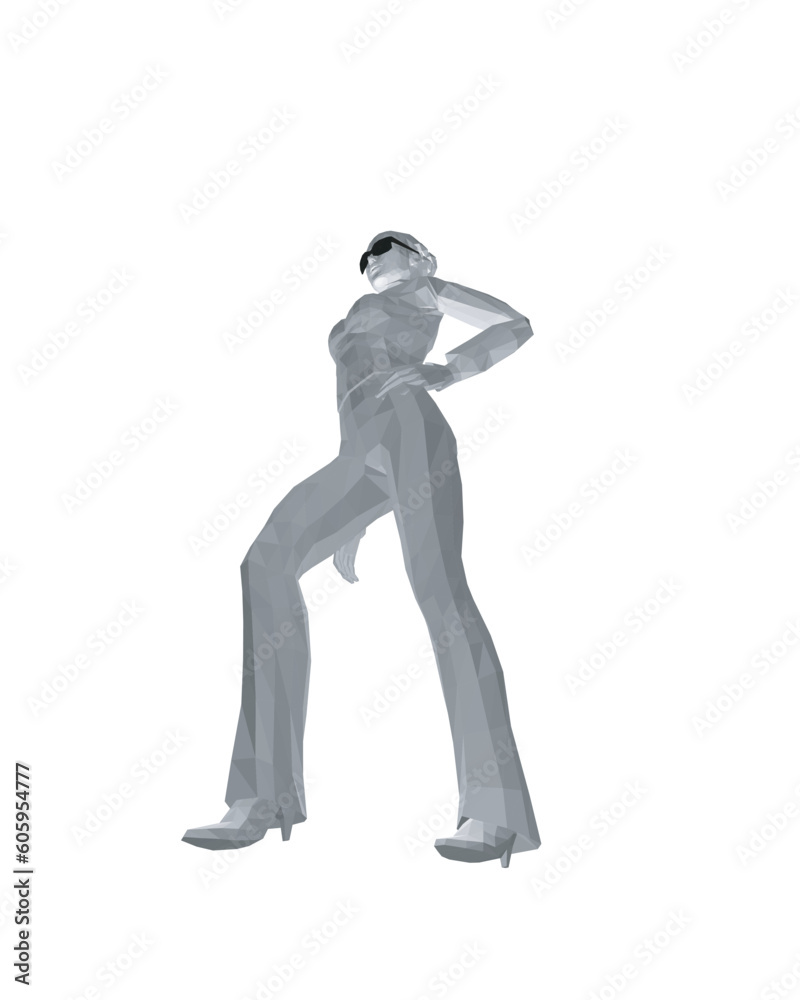 Stylish young women dressed in trendy clothes. Fashionable casual and formal outfits. 3D polygonal vector illustration. Girl boss. Fashion girl in sunglasses girl boss. woman face vector illustration. Stylish young women dressed in trendy clothes. Fashionable casual and formal outfits. 3D polygonal vector illustration. Girl boss. Fashion girl in sunglasses girl boss. woman face vector illustration.