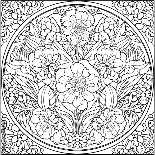 Wallpaper Mural abstract floral background Torontodigital.ca