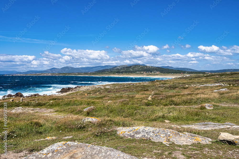 The Beach of Corrubedo Natural Park in Galicia, Northern Spain