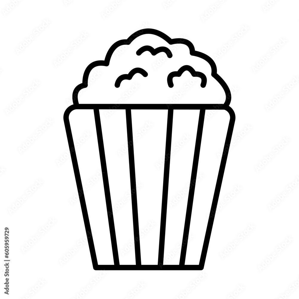 POPCORN design vector icon design vector line icon svg POPCORN design vector icon design vector line icon svg